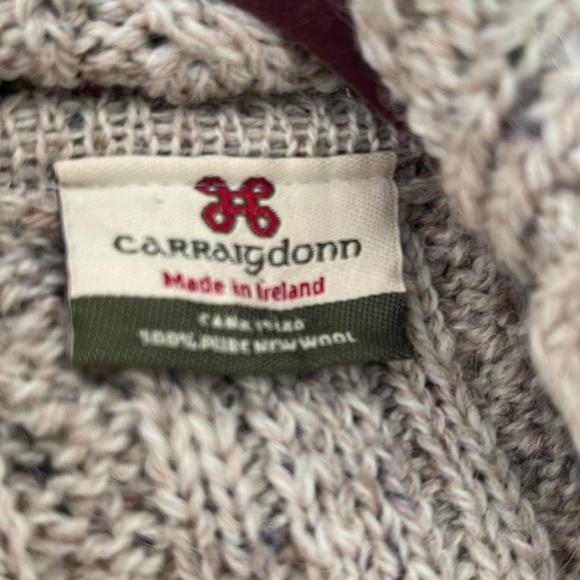 Irish Wool Cardigan Sweater - Picture 5 of 7